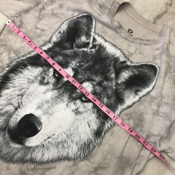 Liquid Blue Grey Wolf T-Shirt Size XL - Picture 5 of 7